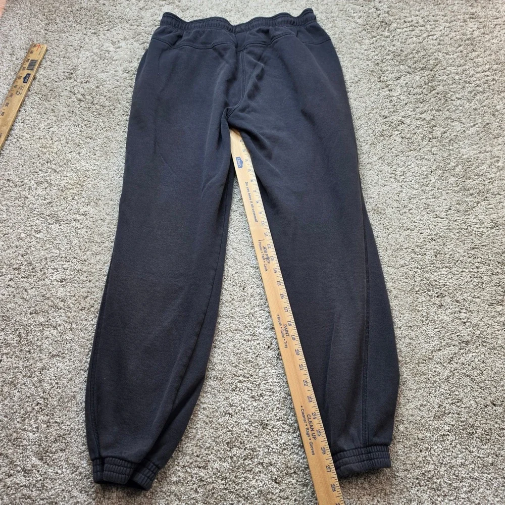 Adidas Joggers Mens Large Black Cotton Blend Fleece Sweatpants Athleisure Adult